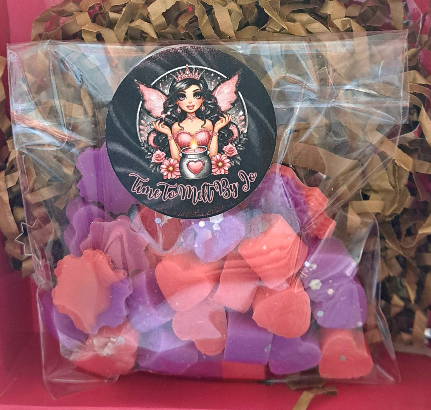 Winter Spiced Plum X30 small hearts, including X5 delicate snowflakes ❄️