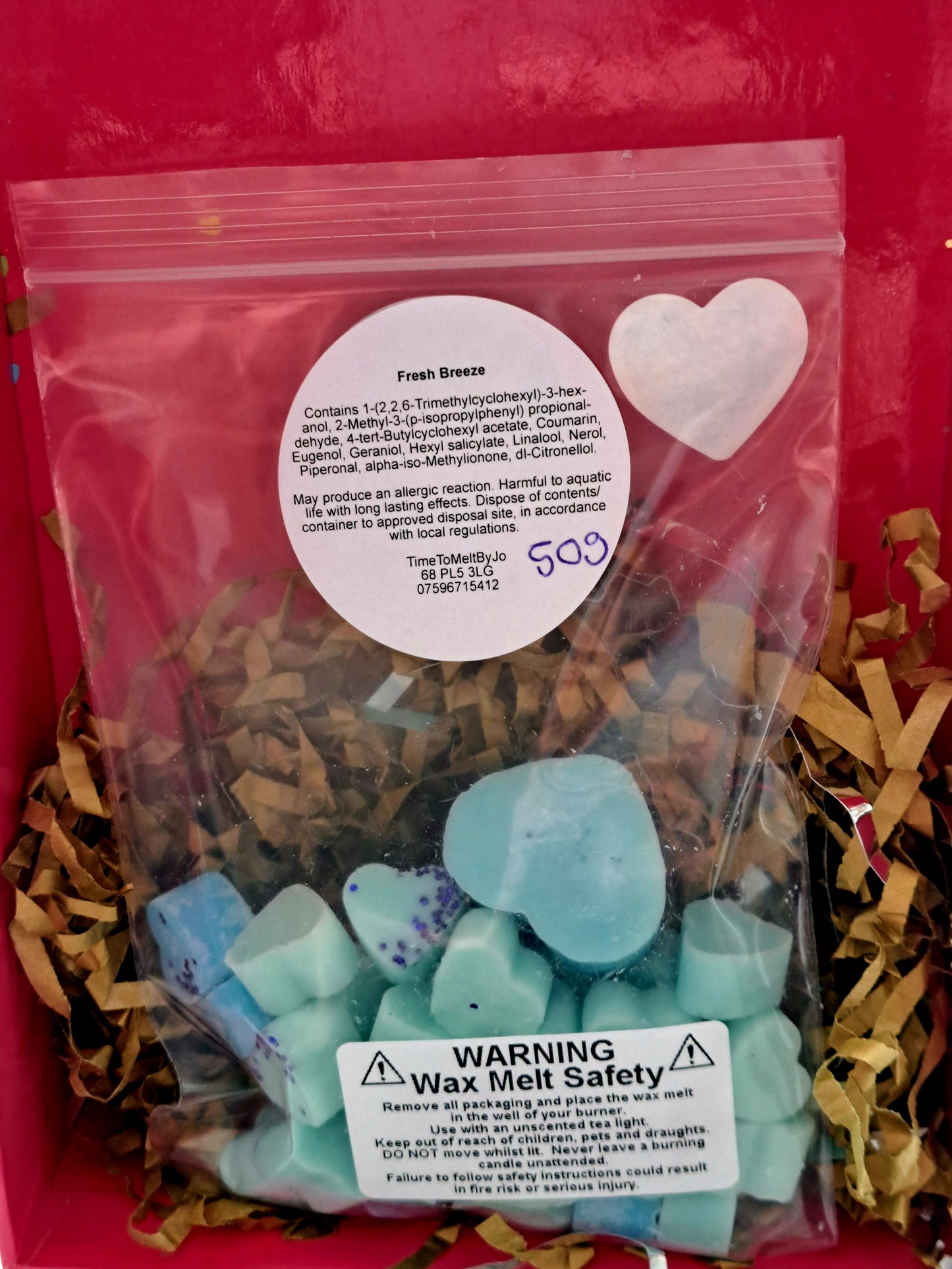 Fresh Breeze (Spring Awaking Inspired) X30 small hearts, including X1 medium heart
