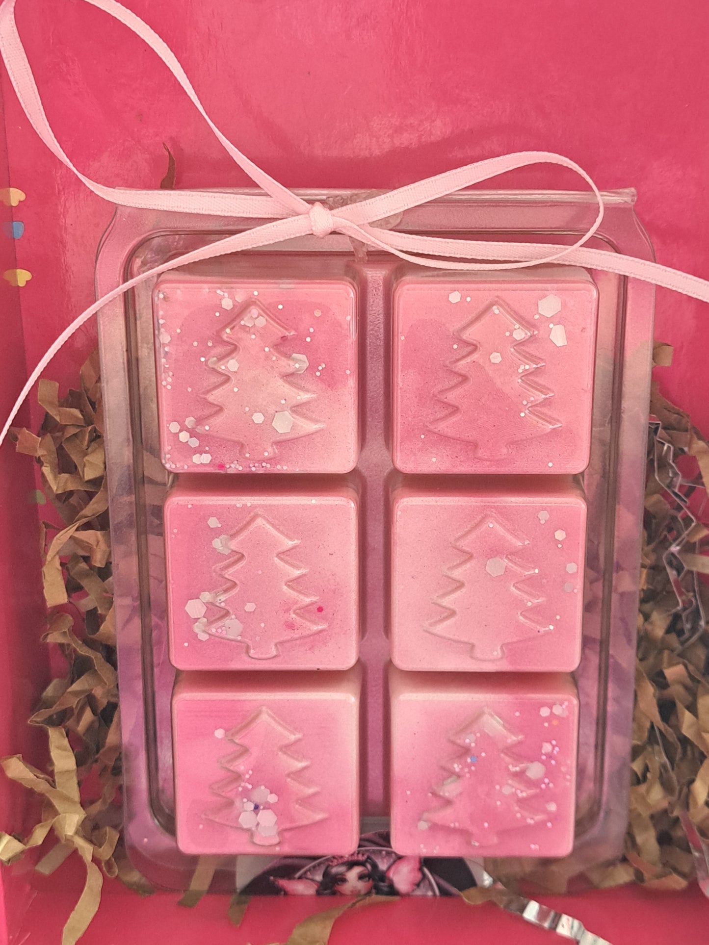 6 Cell Christmas Tree Clamshell Bar Rosey Wonderland (Mrs Hinch Inspired)
