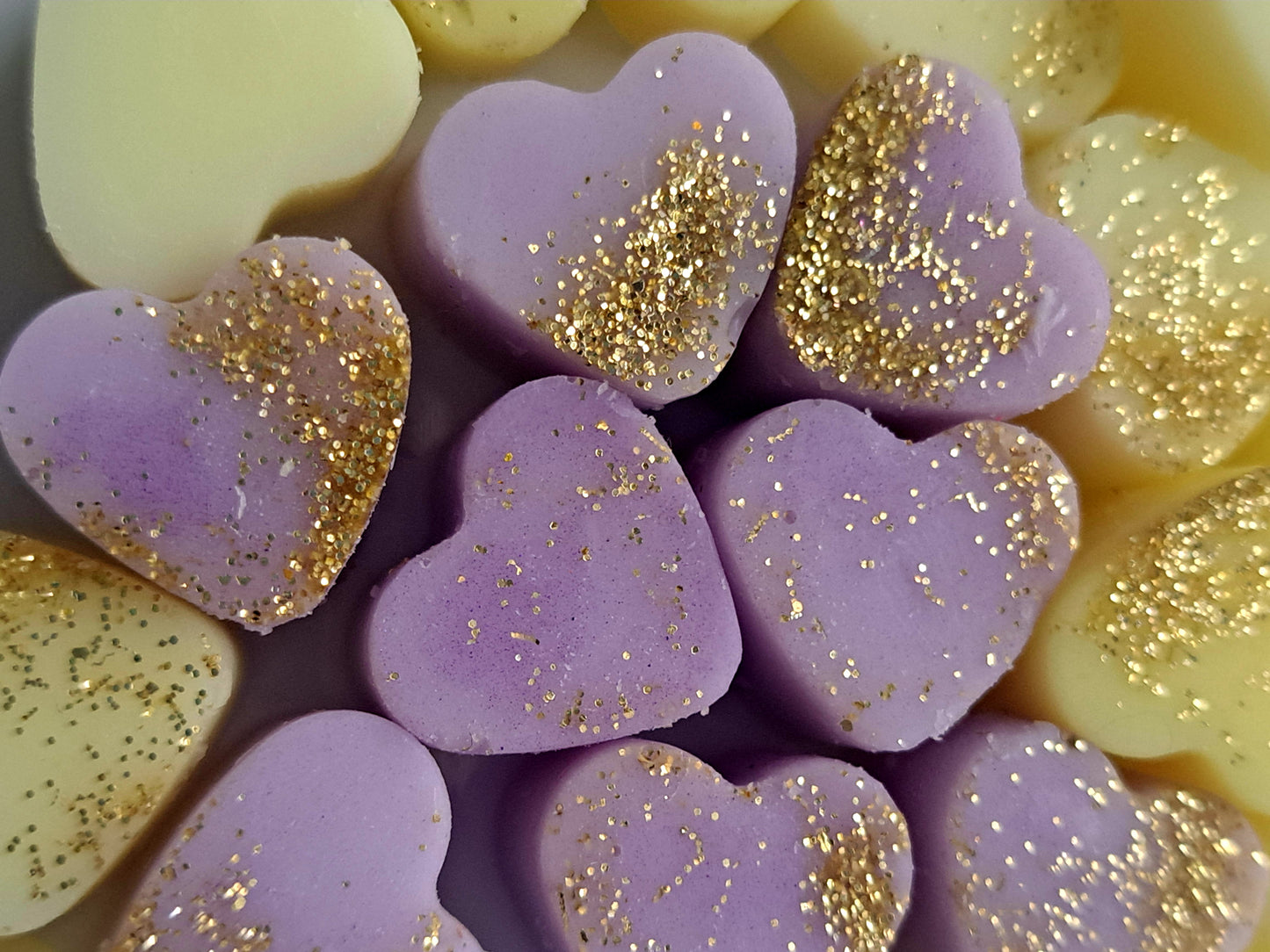 Autumn Raspberry and Amber Rose X50gs of small hearts and various autumn leaves 🍂 🍁