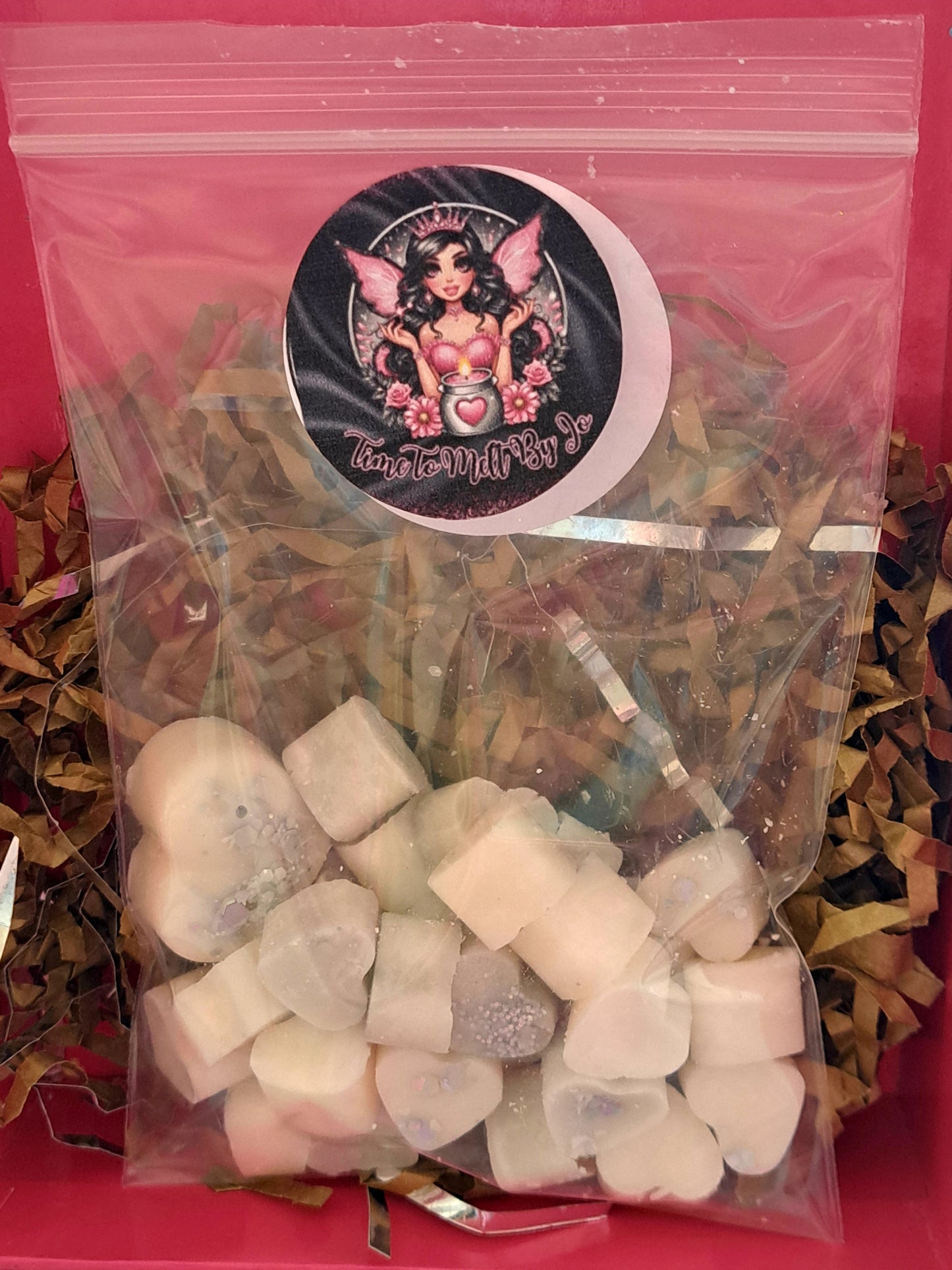 Baby Powder Inspired X30 small hearts, including X1 medium heart