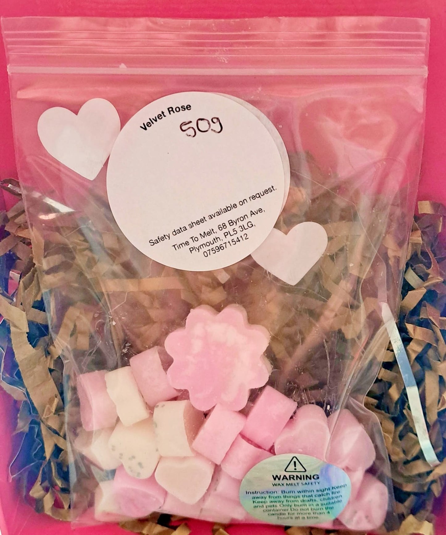 Velvet Rose ๐น X30 small hearts, including X1 medium flower ๐ผ