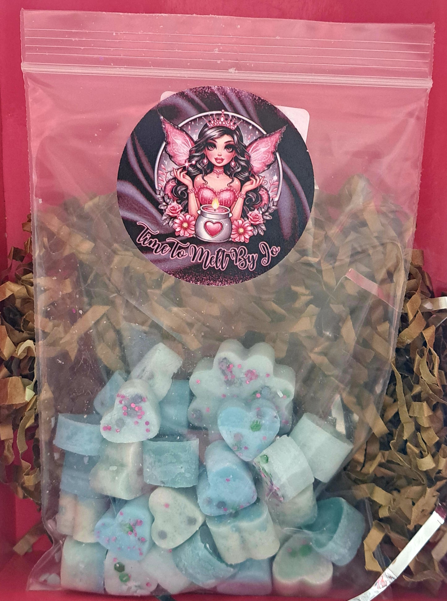Blueberry Bliss X30 small hearts, including X1 medium flower