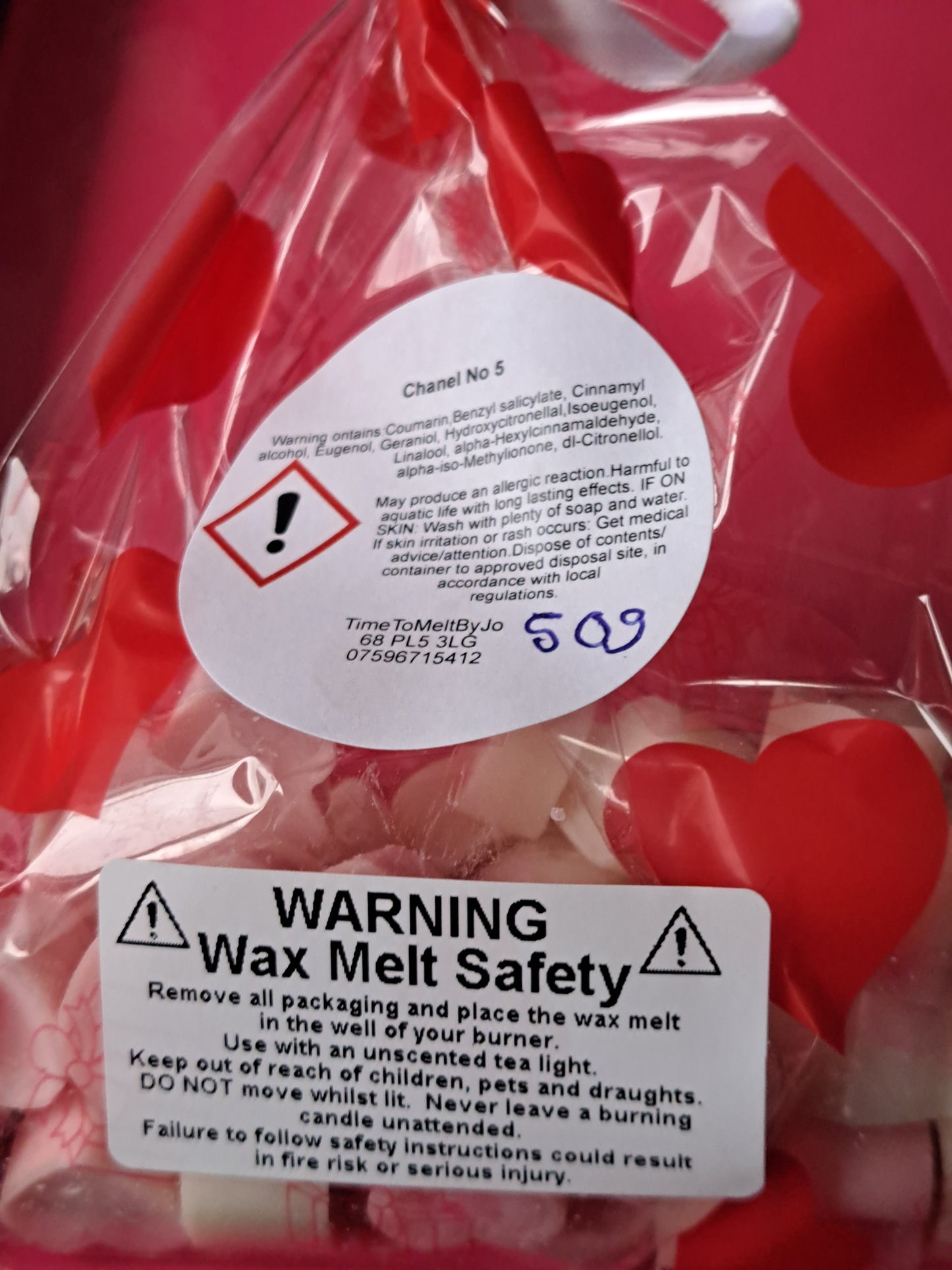 Chanel No5 Inspired X50 grams of delightful hearts 💕