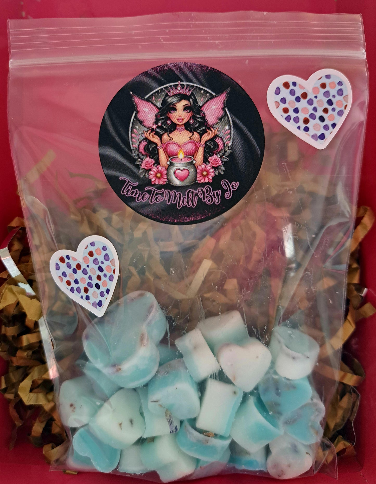 Botanical Tranquil Me Time X30 small hearts, including X1 medium heart