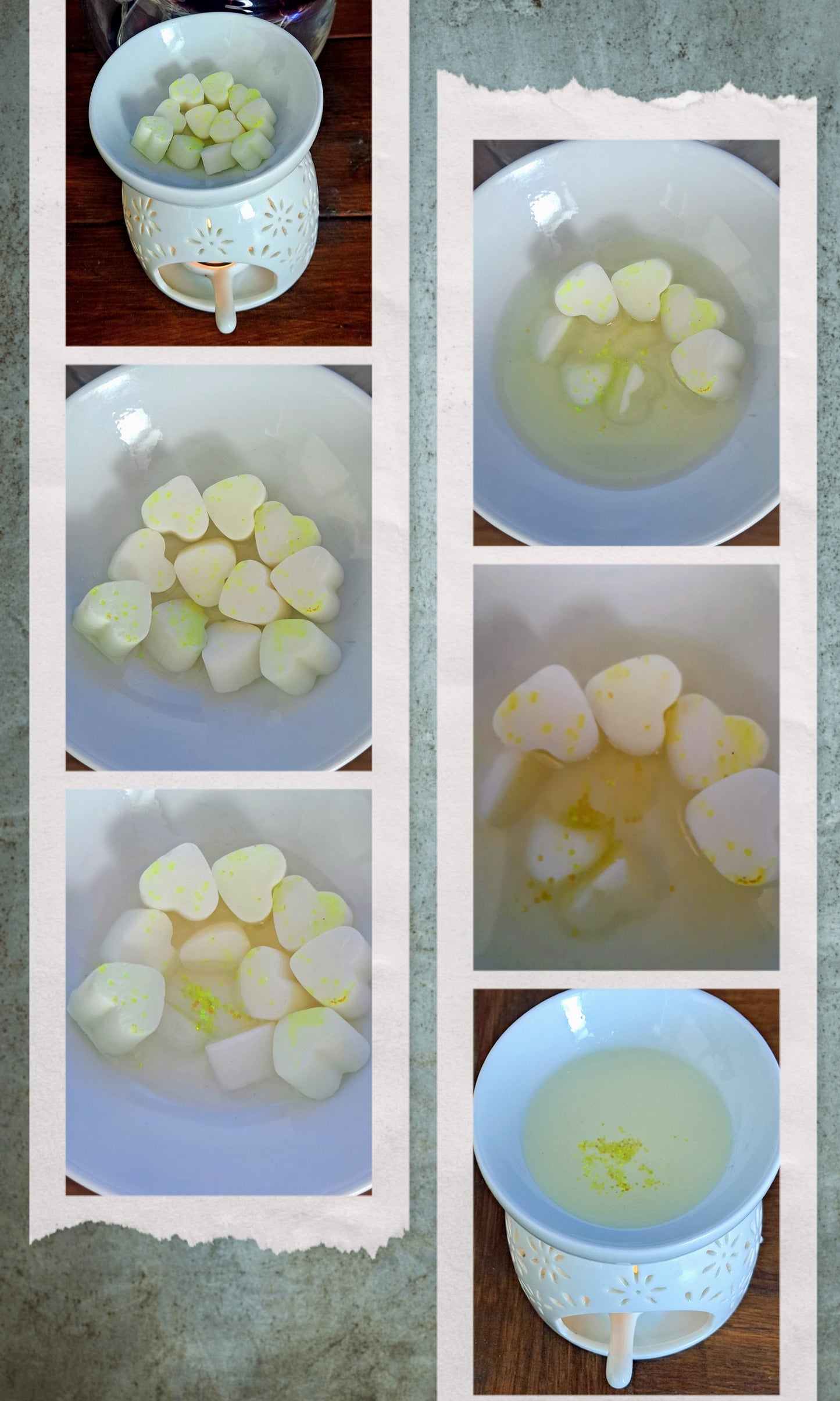 Marshmallow and Banana X30 small hearts, including X1 medium waffle