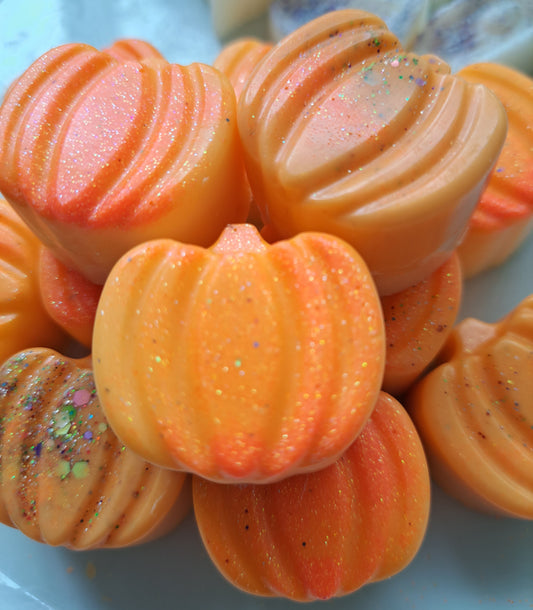Pumpkin Pie medium size pumpkin, X5 delicate autumn leaves 🍂
