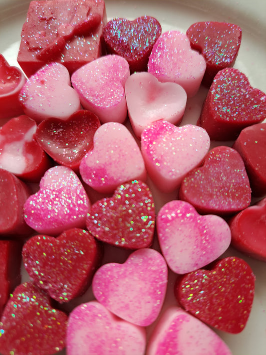 Pixie Dust Pink X30 small hearts, including X1 present