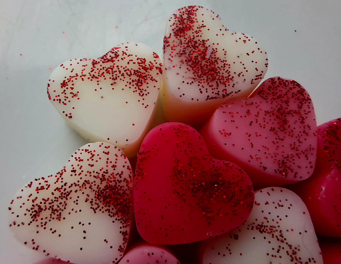 Pine Berries and Mint X30 delightful small hearts, including X1 christmas bonus shape.