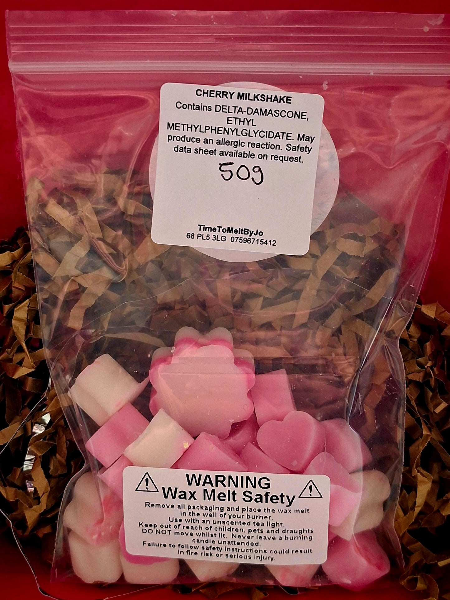 Cherry Milkshake 🍒 X30 small hearts, including X1 medium heart.