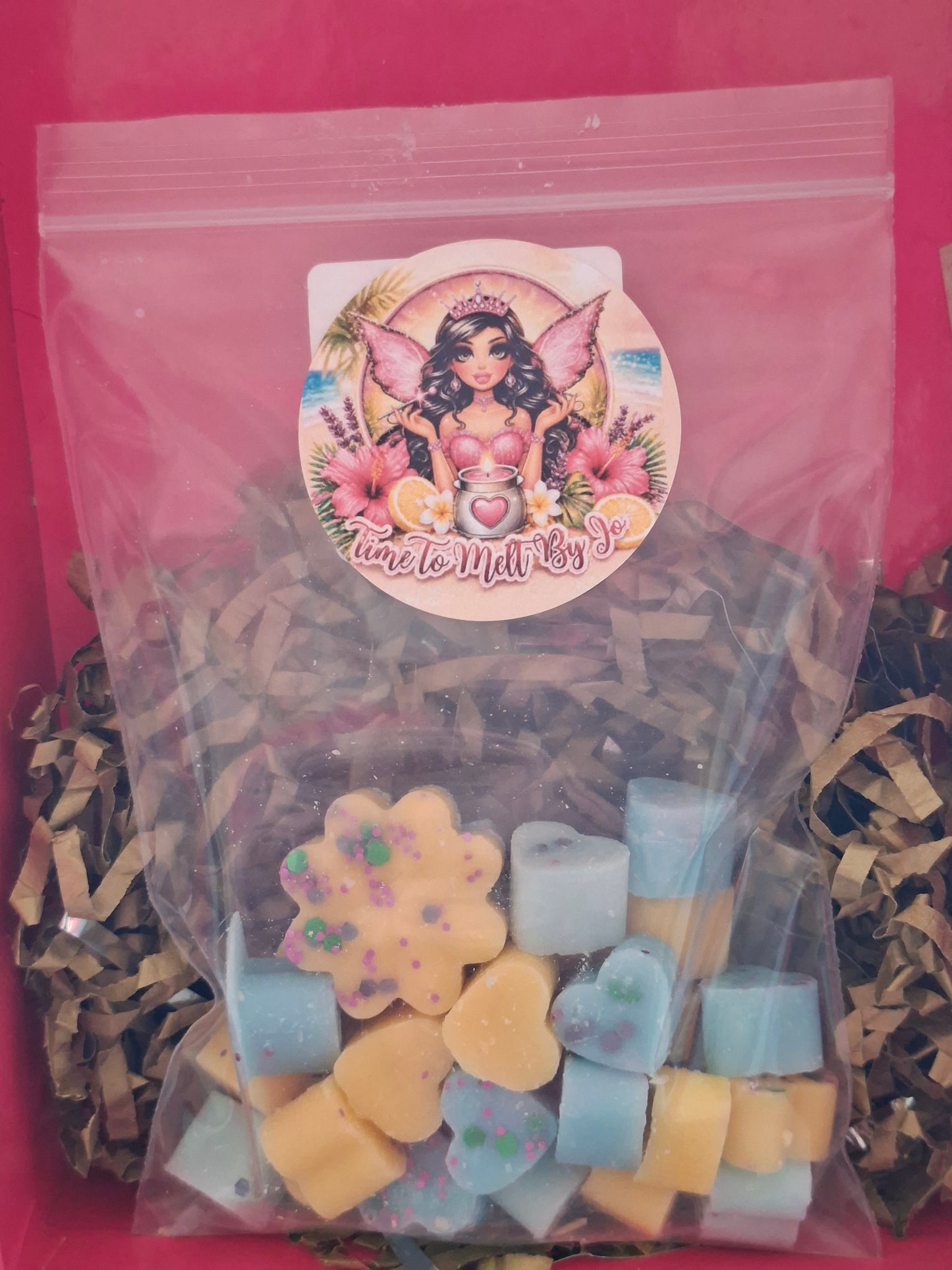Tropical Escape X30 small hearts, including X1 medium flower