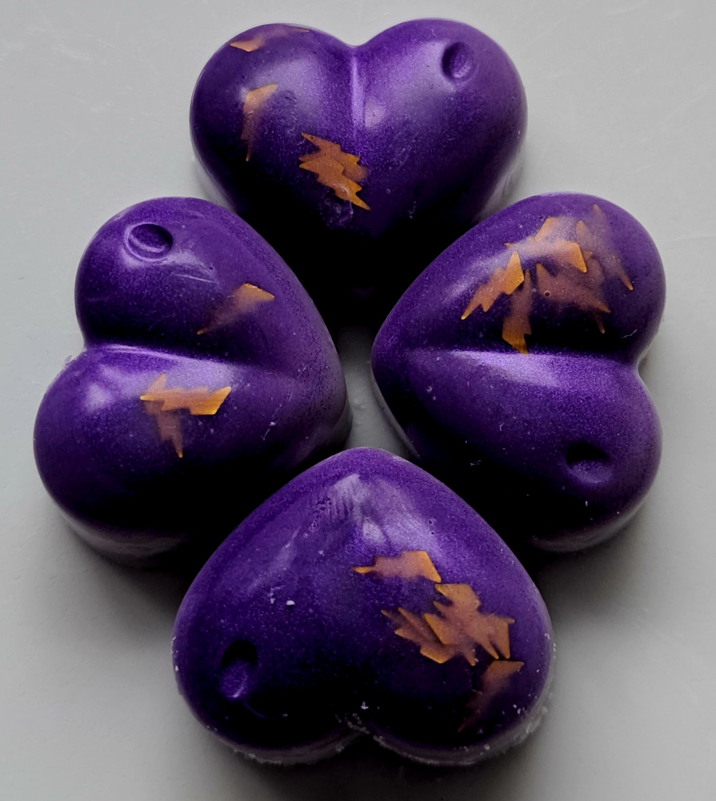 Black Cherry 🍒 X30 small hearts, including X1 medium heart