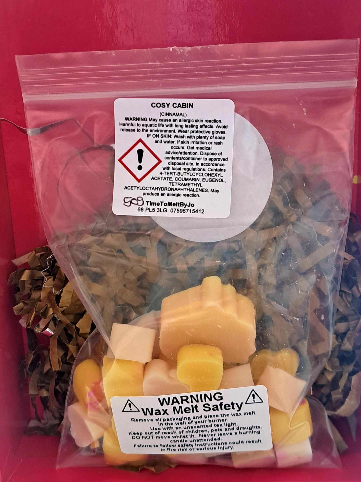 Cosy Cabin X30 small hearts, including X1 christmas bonus shape.