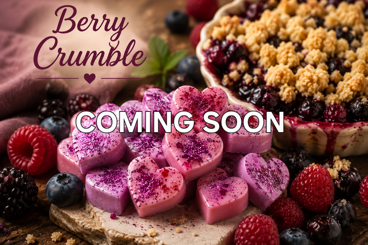 Berry Crumble X30 small hearts, including X5 delicate autumn leaves 🍂 and a bonus pumpkin 🎃