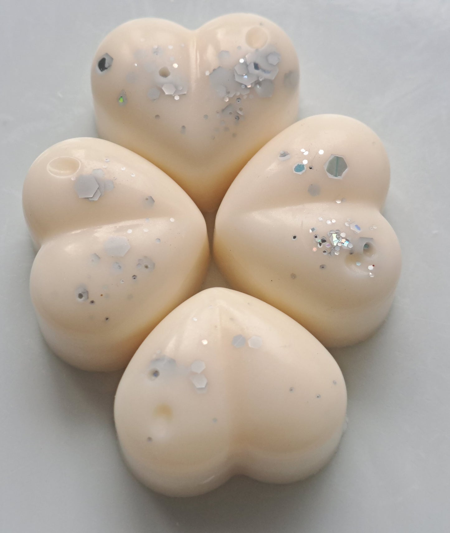 Baby Powder Inspired X30 small hearts, including X1 medium heart