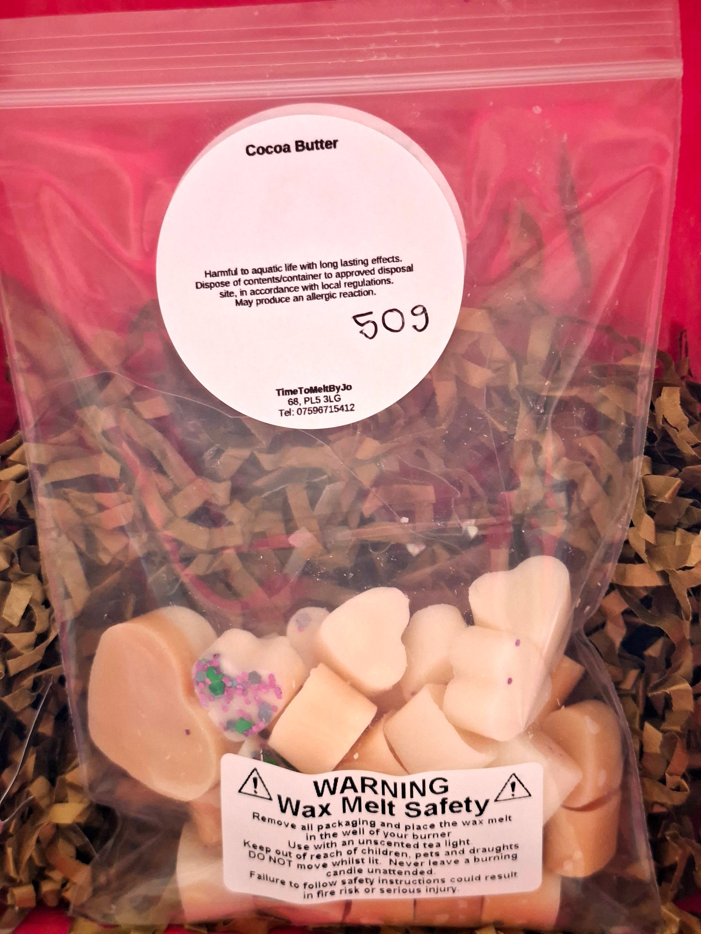 Cocoa Butter X30 small hearts, including X1 medium heart