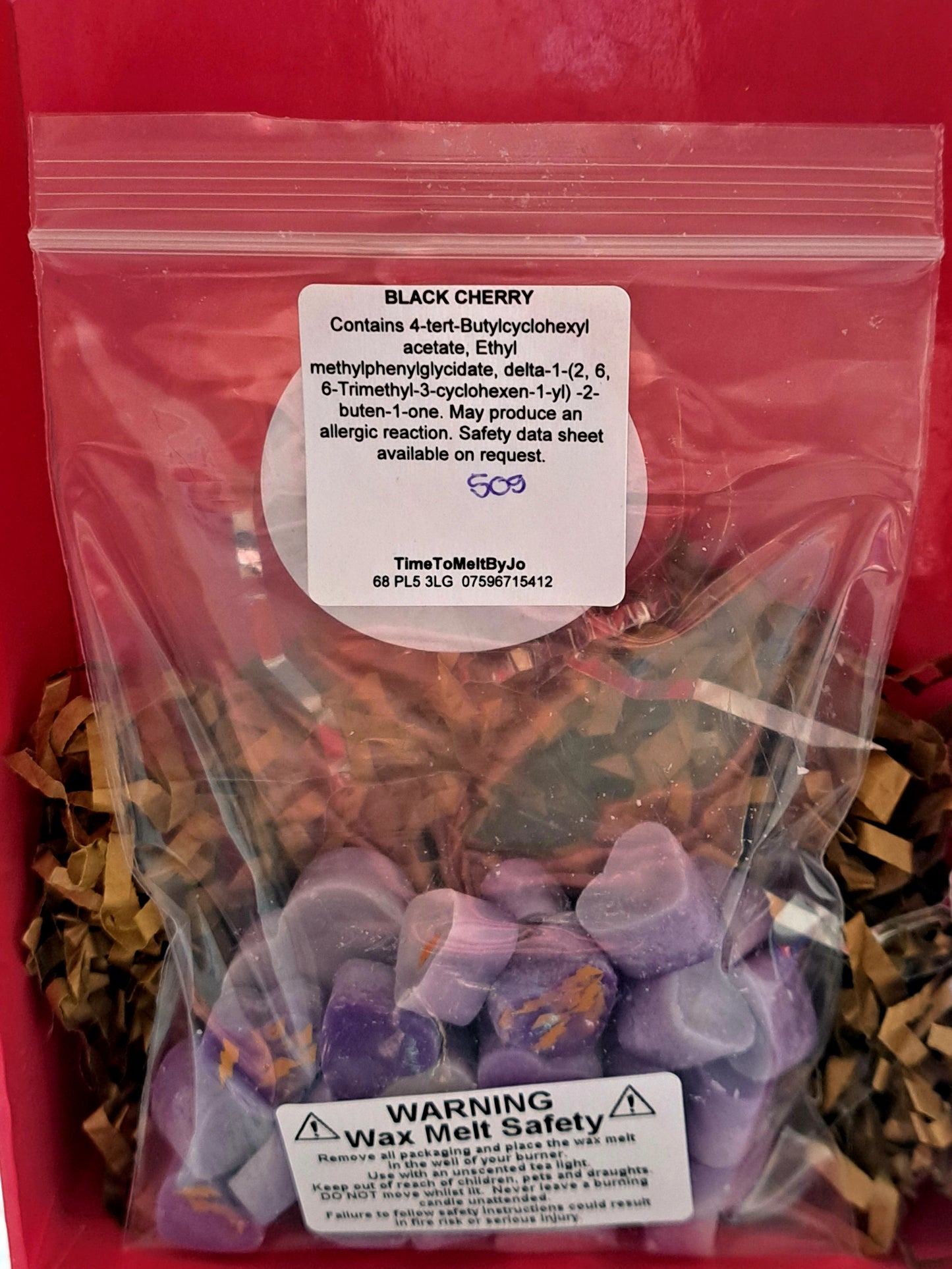 Black Cherry 🍒 X30 small hearts, including X1 medium heart