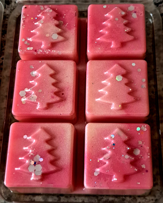6 Cell Christmas Tree Clamshell Bar Rosey Wonderland (Mrs Hinch Inspired)