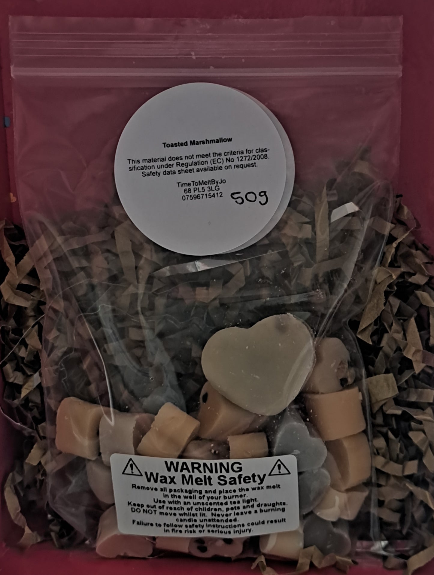 Toasted Marshmallow X30 small hearts, including X1 medium heart.