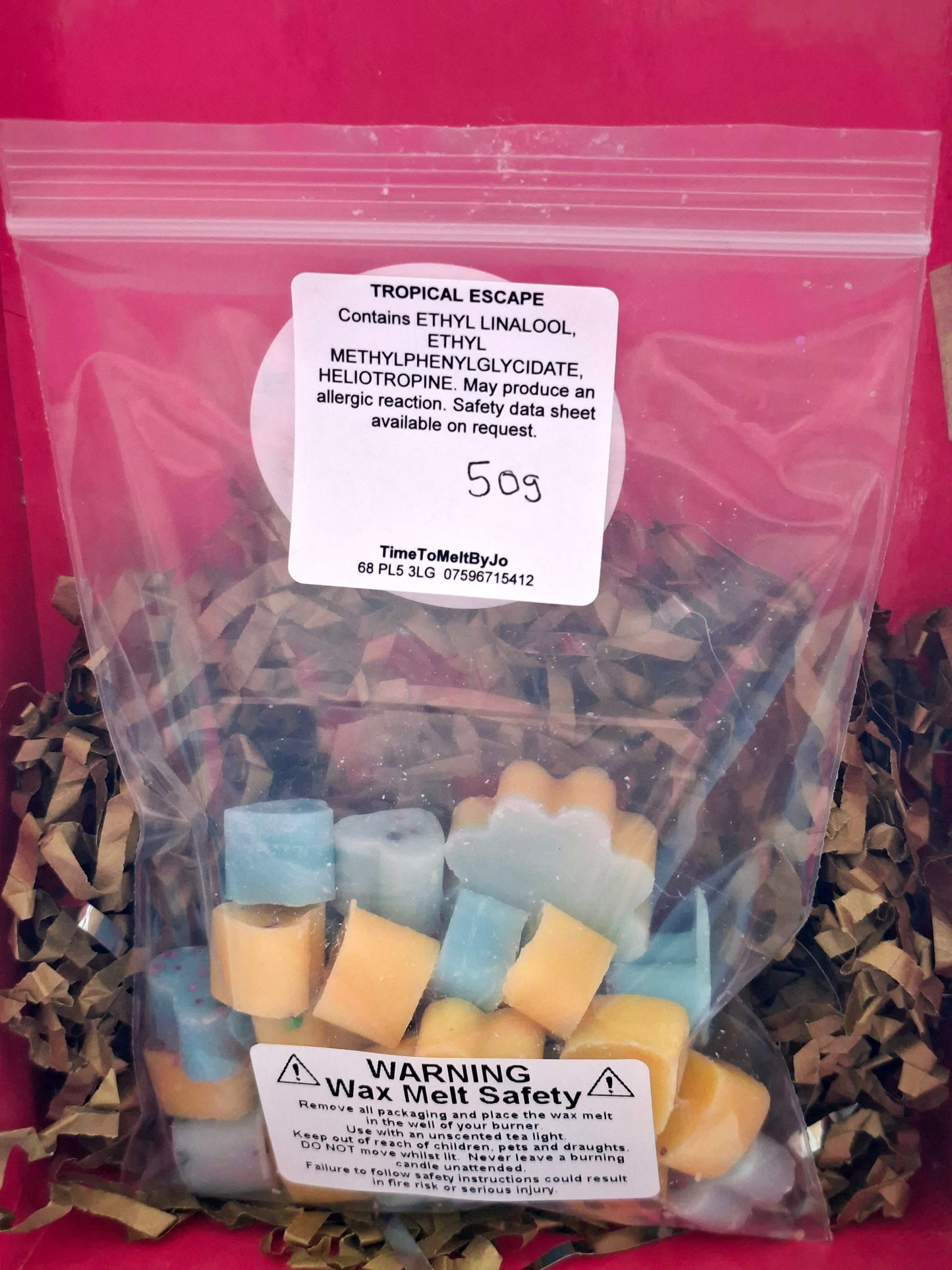 Tropical Escape X30 small hearts, including X1 medium flower