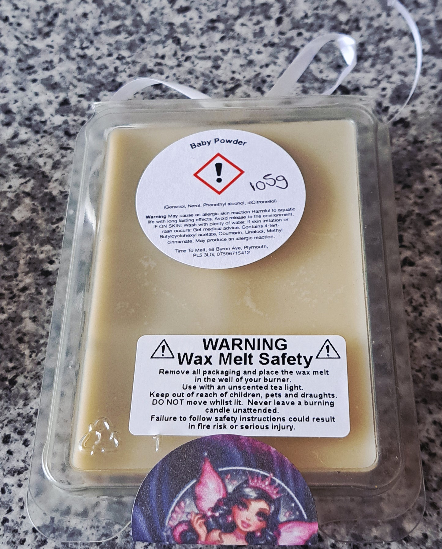 6 Cell Christmas Tree Clamshell Bar  Baby Powder Inspired