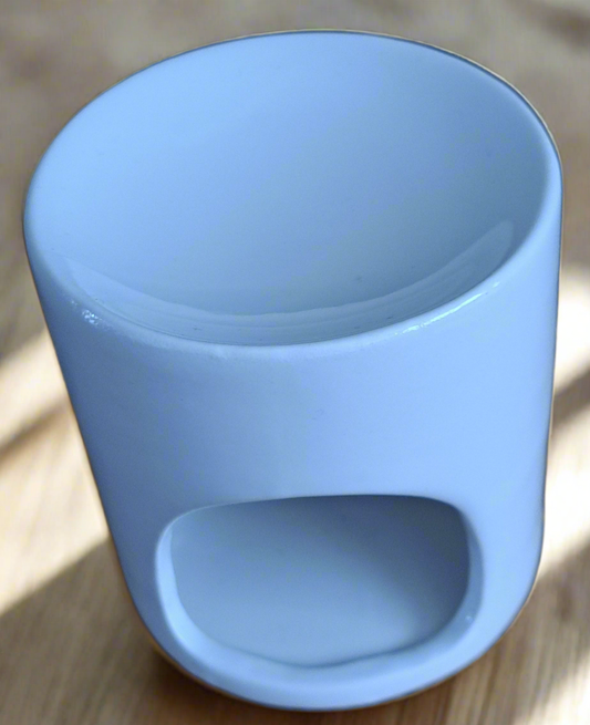 White Fragrance Wax Melt Burner - Including X3 Tealights