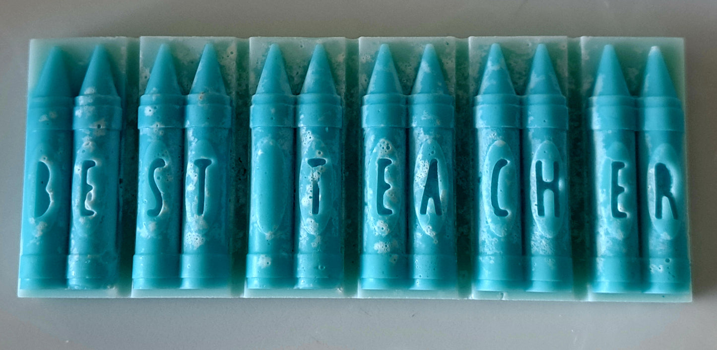 Teacher Thank You Gift "Best Teacher " Crayon Snap Bar
