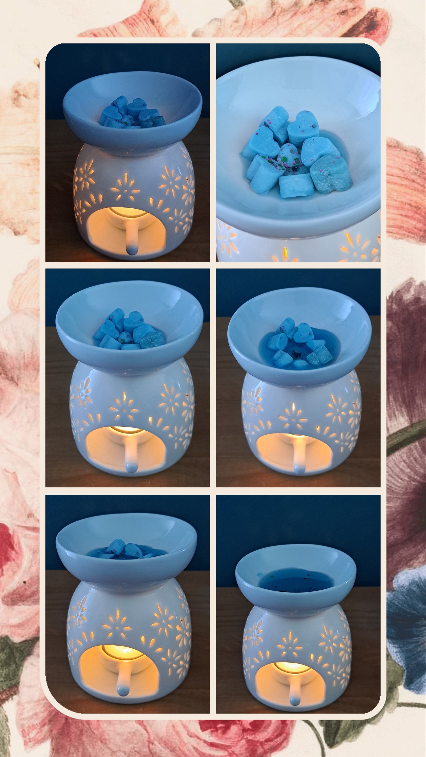 Blueberry Bliss X30 small hearts, including X1 medium flower